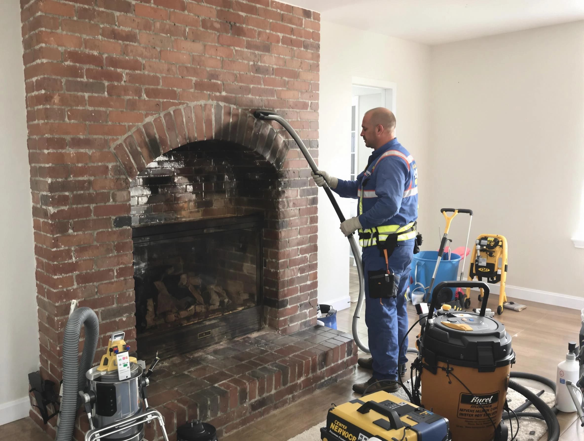 Hopewell Chimney Sweep expert performing detailed chimney sweep in Hopewell, PA