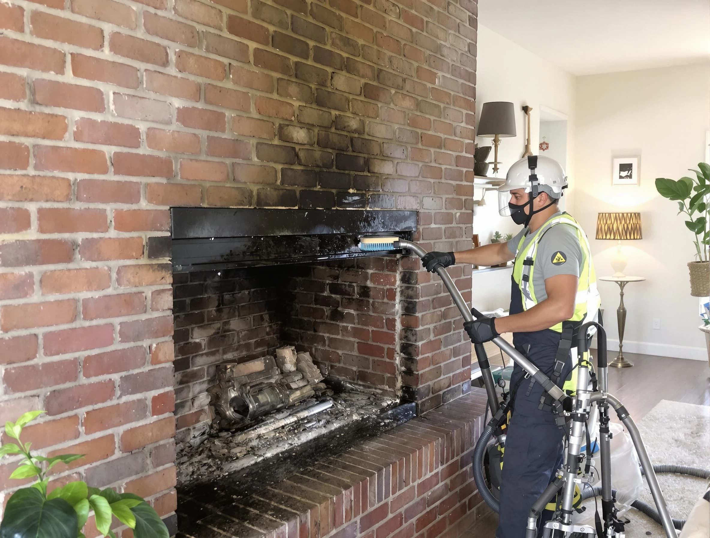Hopewell Chimney Sweep providing fireplace cleaning services in Hopewell, PA