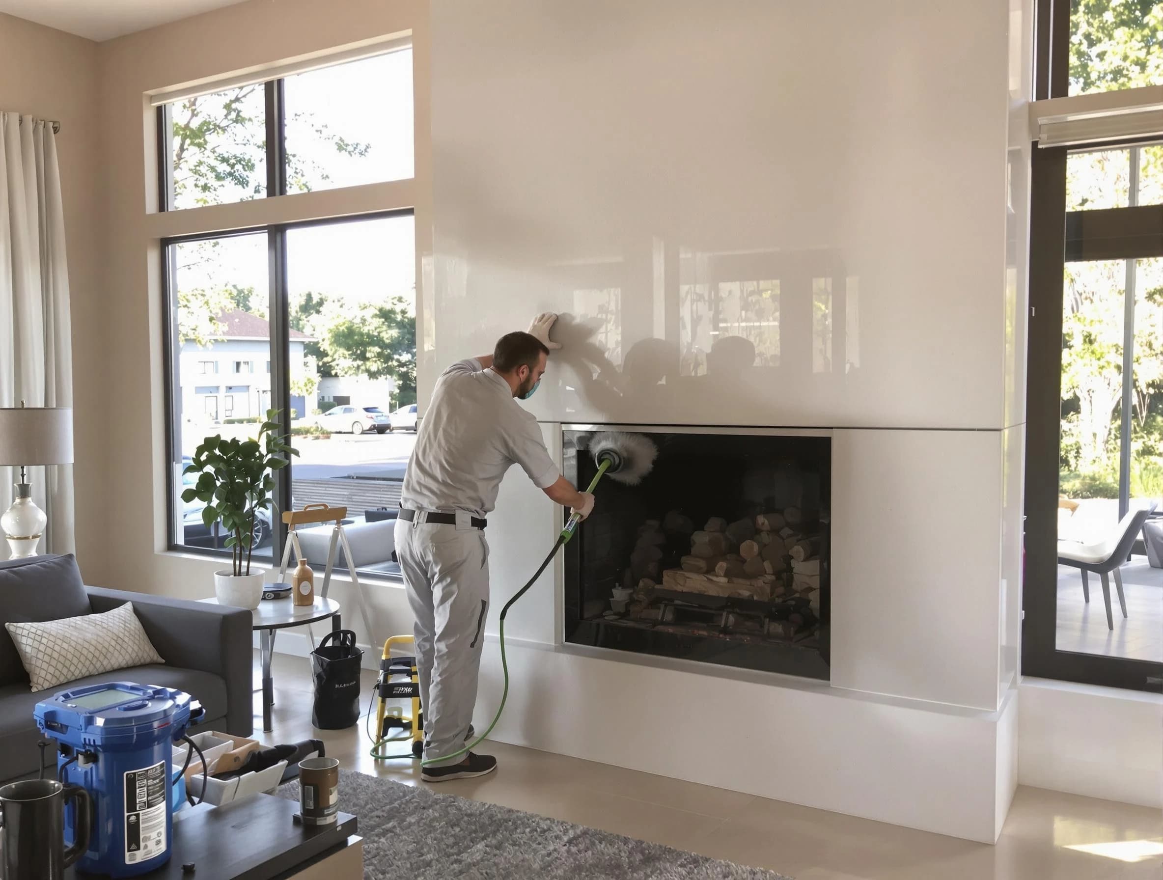 Hopewell Chimney Sweep performing thorough soot removal in Hopewell, PA