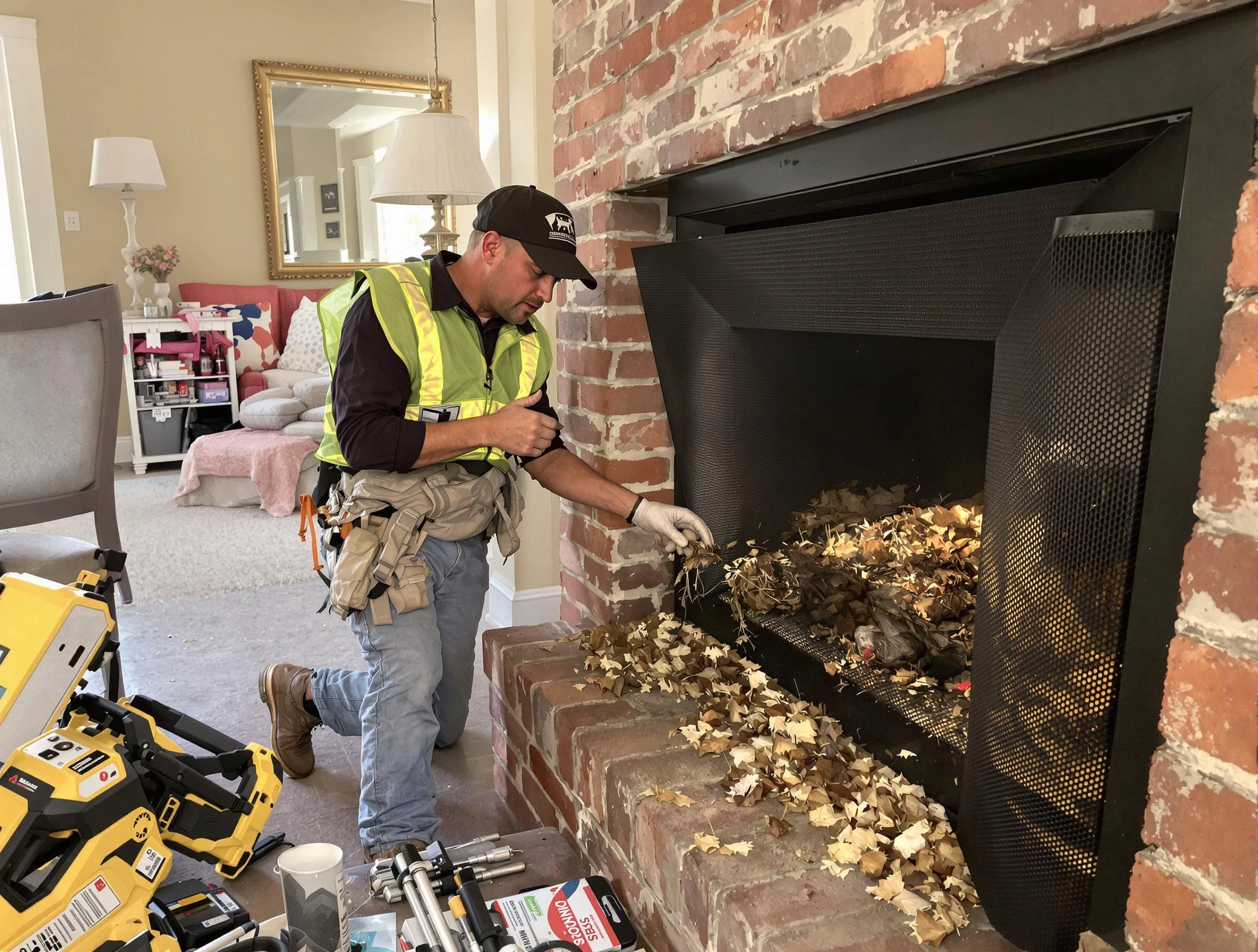 Safe screening installation by Hopewell Chimney Sweep in Hopewell, PA