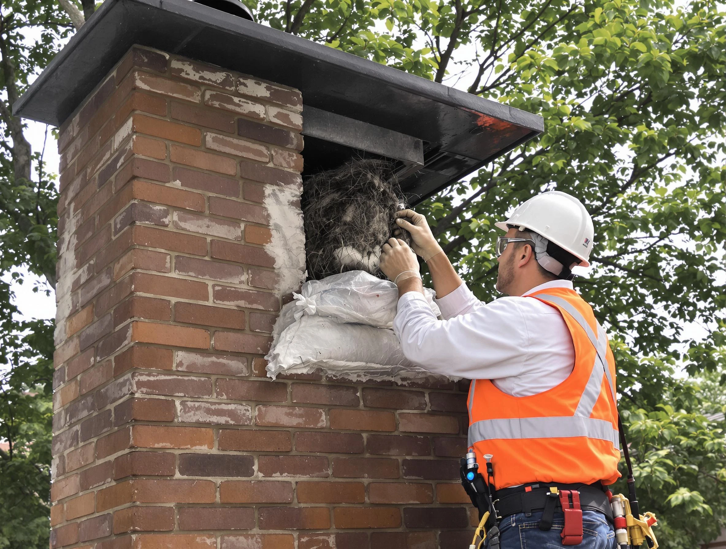 Humane removal of debris and animals by Hopewell Chimney Sweep in Hopewell, PA