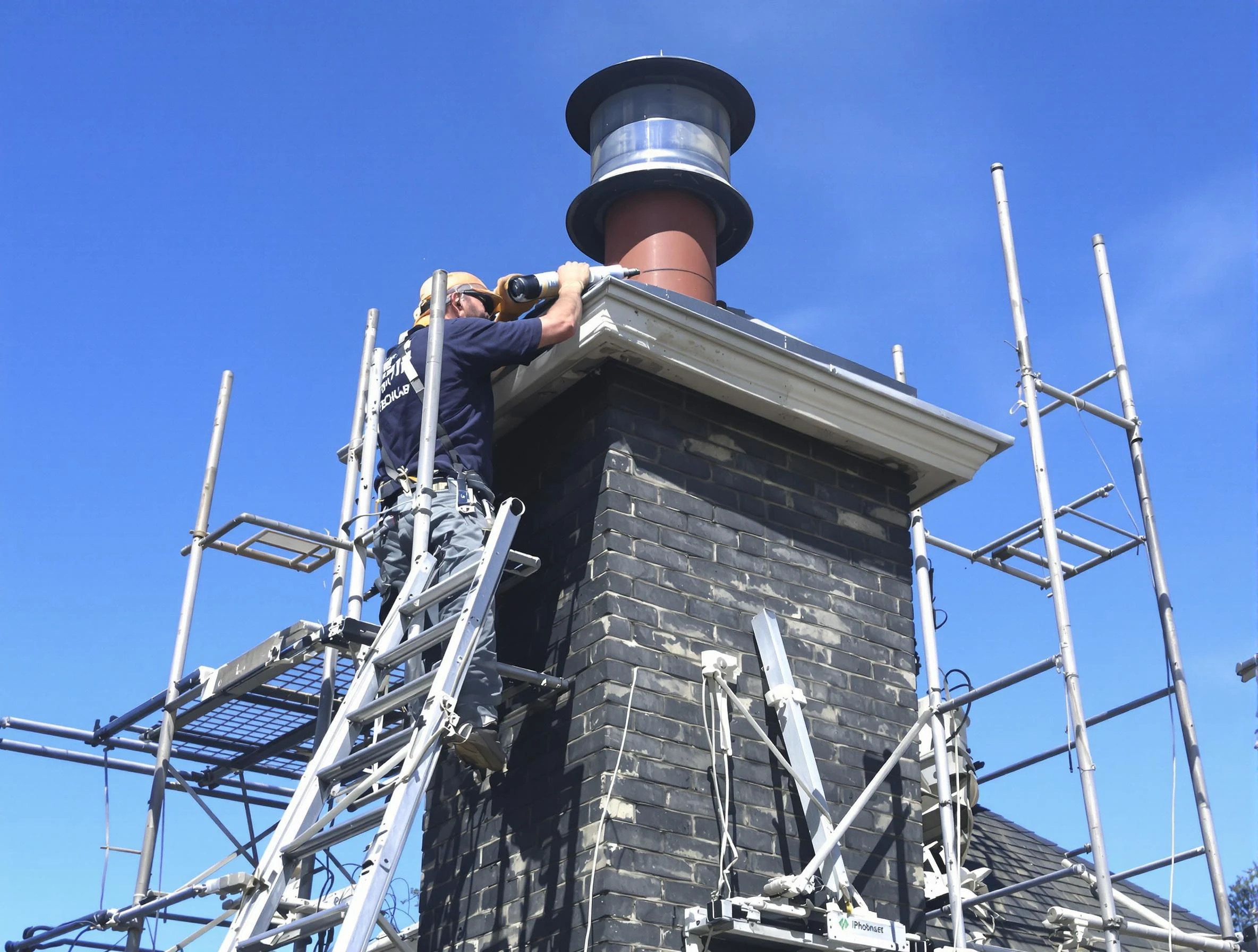 Sturdy chimney crown finished by Hopewell Chimney Sweep in Hopewell, PA