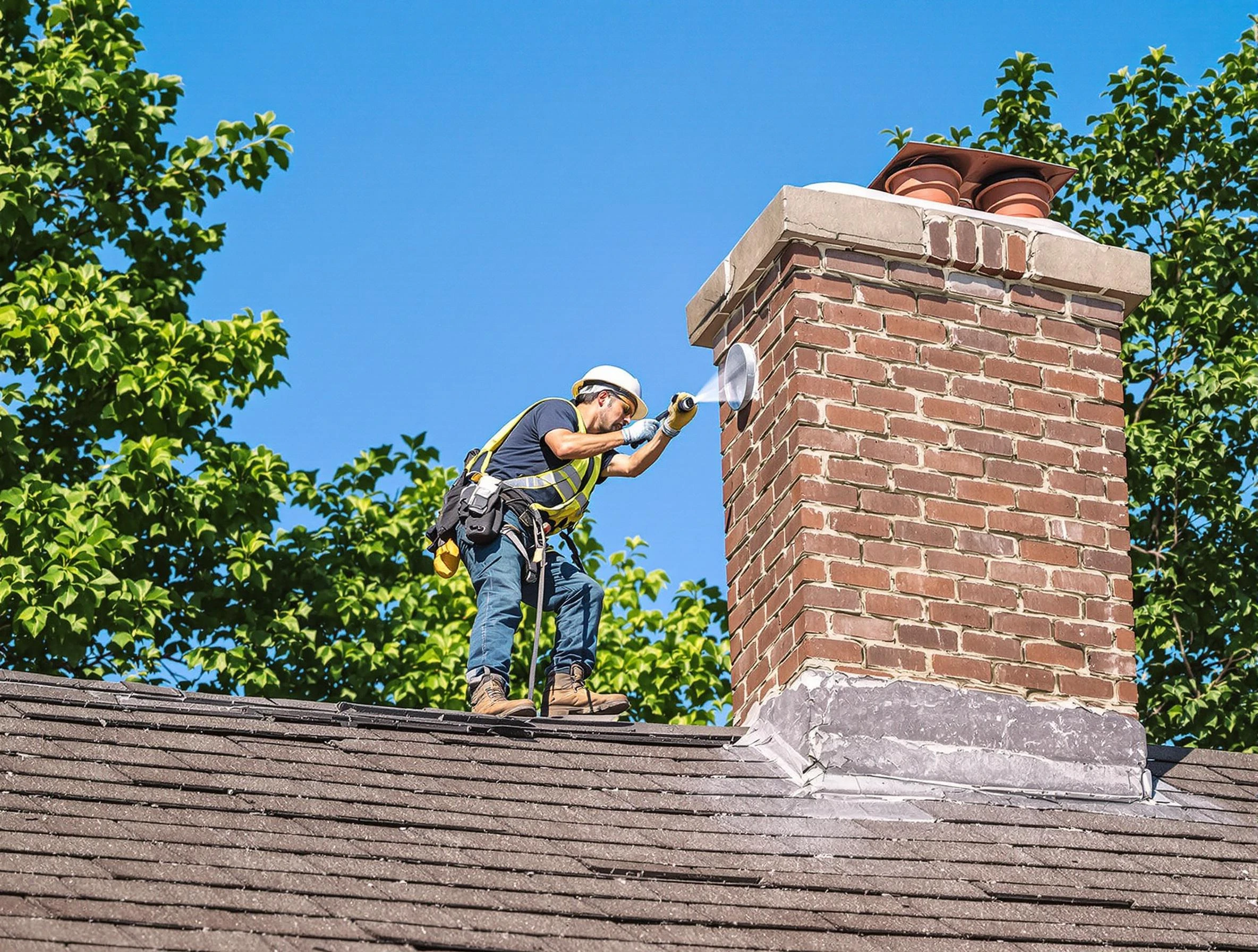 Hopewell Chimney Sweep performing an inspection with advanced tools in Hopewell, PA