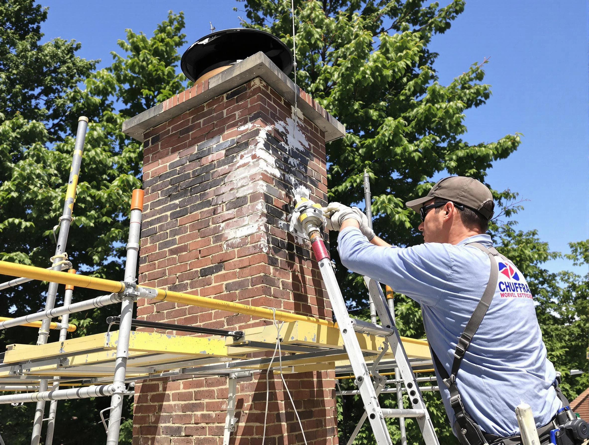Structural chimney repair by Hopewell Chimney Sweep in Hopewell, PA